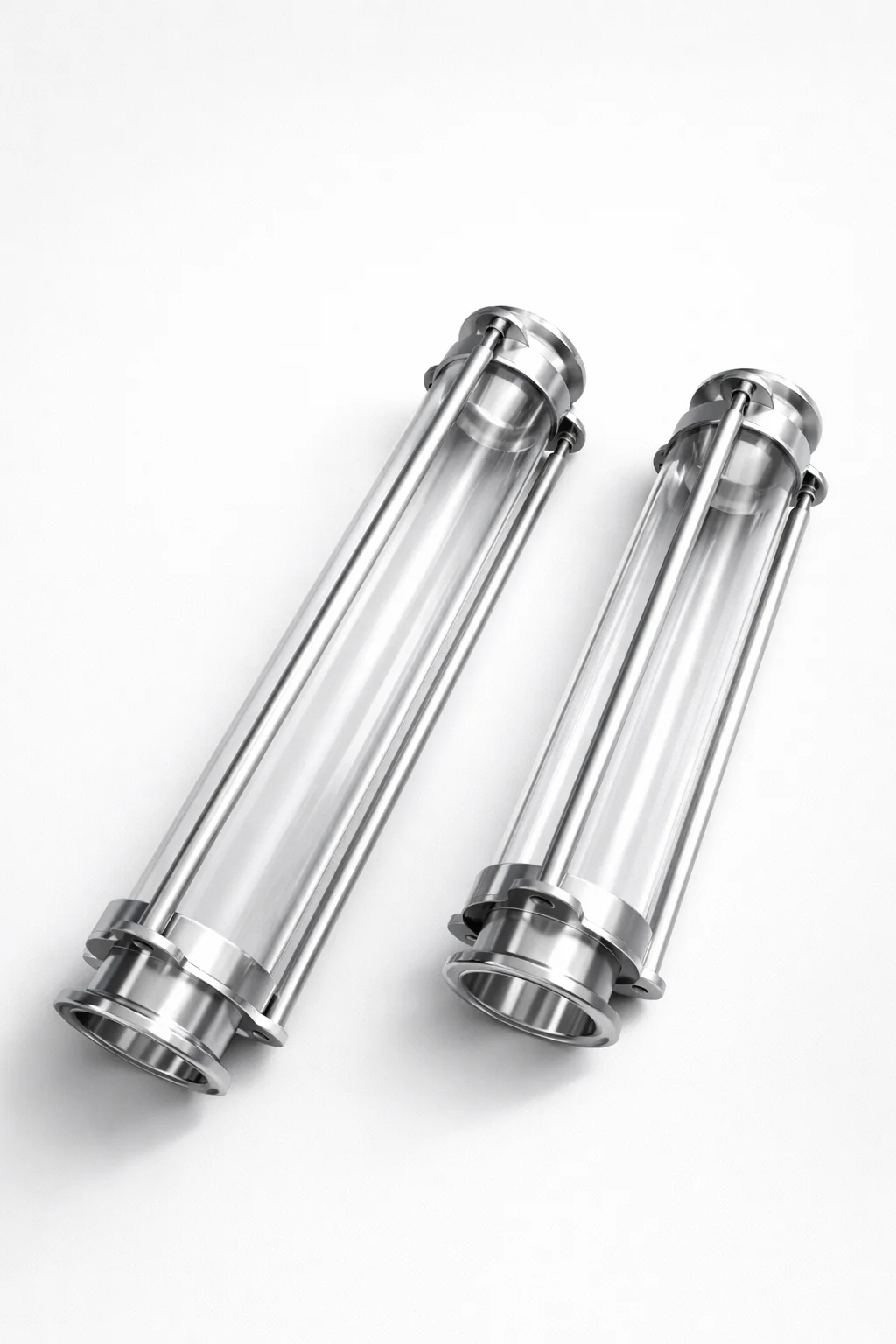 диоптр 1.5 дюйма 300 мм из пищевой нержавеющей стали AISI 304 — детали конструкции крупным планом