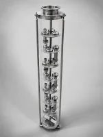 Колпачковая колонна Clamp 2" 7 тарелок AISI-304 Ф80 L-550 — общий вид товара для самогоноварения