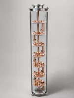 Колпачковая колонна Clamp 2" 7 тарелок медная Ф80 L-550 — общий вид товара для самогоноварения
